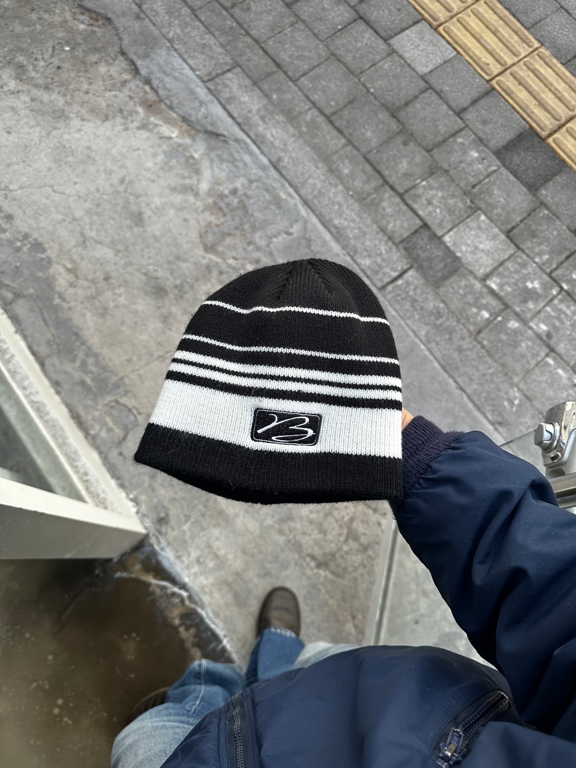 vtg stripe knit beanie 스트라이프 비니 상품이미지3