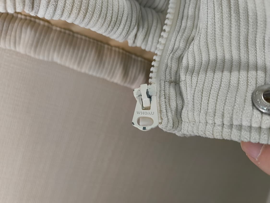 후아유 코듀로이 숏푸퍼 패딩 베이지 S사이즈 상품이미지6