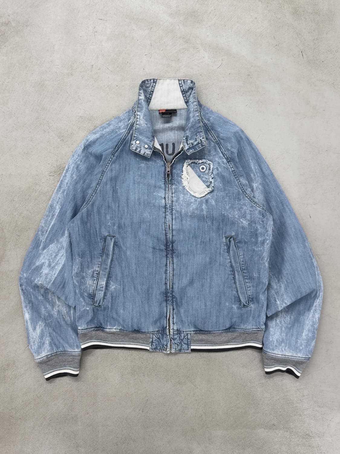 디젤 워시드 해링턴 블루종 상품이미지1