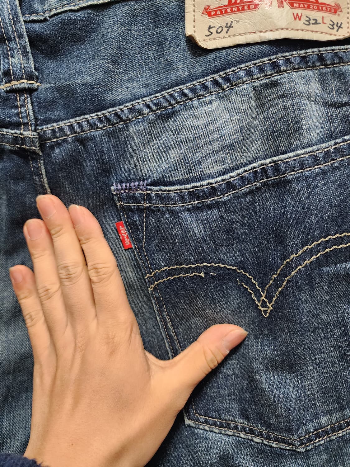 리바이스 504 데님 청바지 상품이미지3