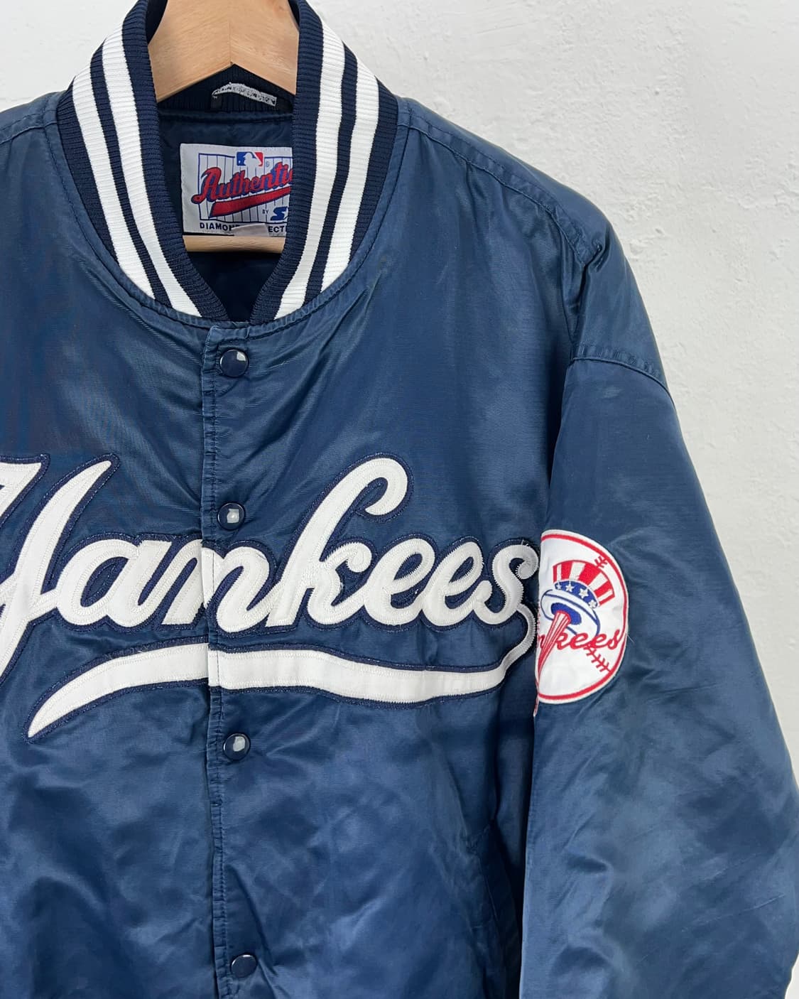 스타터 네이비 뉴욕 양키즈 새킨 바시티 자켓 상품이미지3