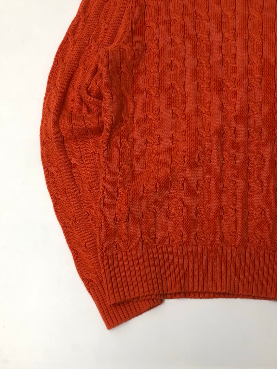 Polo 폴로 랄프로렌 오렌지 케이블 니트 상품이미지5