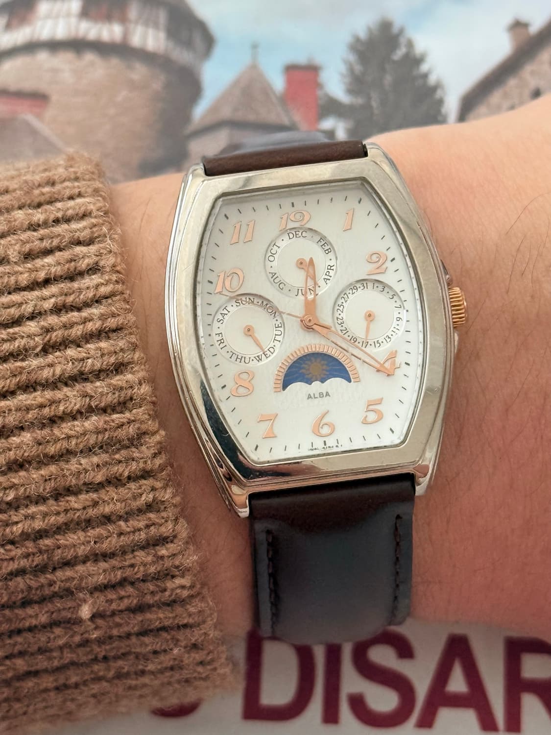 Seiko ALBA 쿼츠 Moonphase Multi-Calender 2 상품이미지7