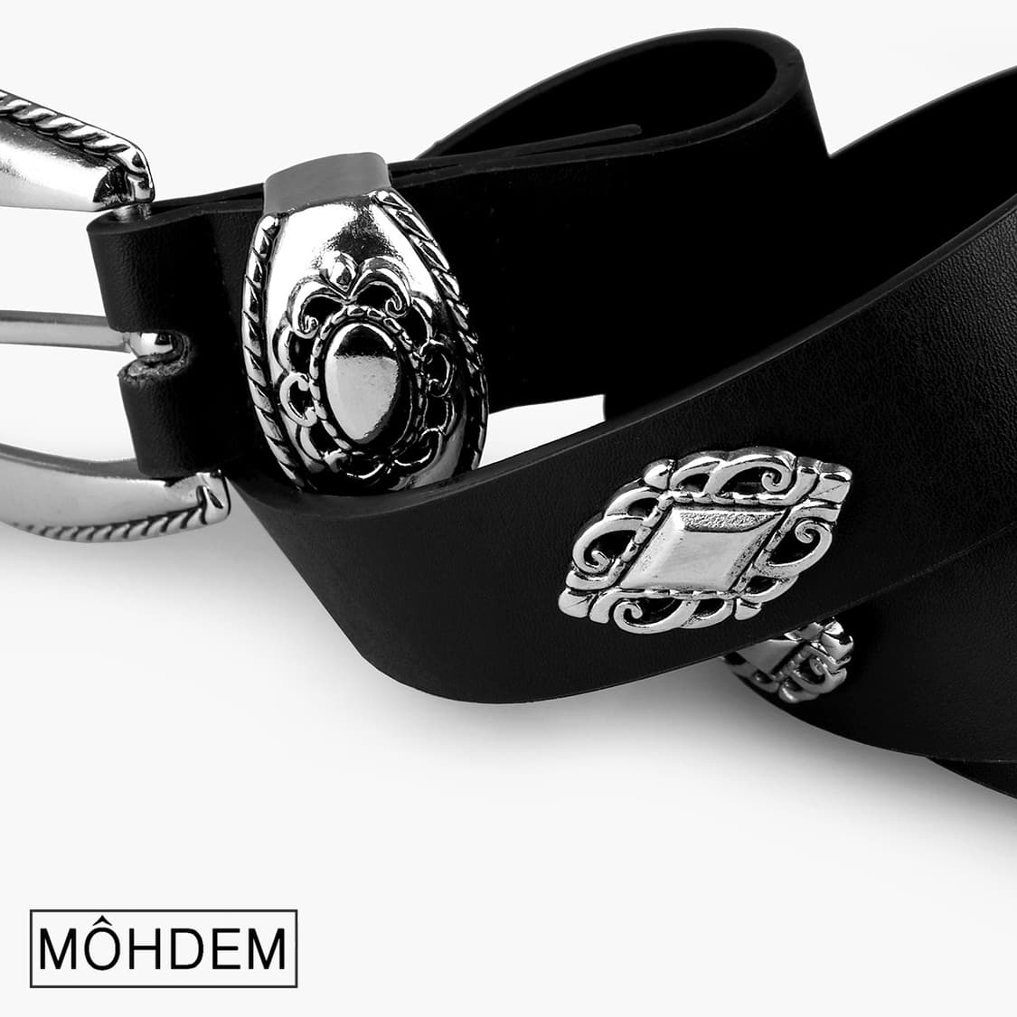[Unisex] 크롬 볼드 웨스턴 벨트 상품이미지5