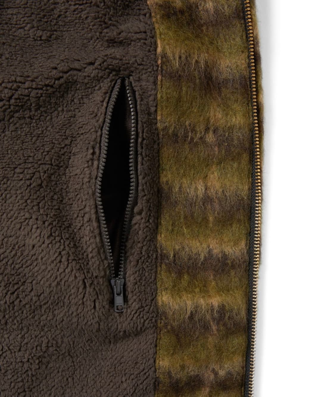 Brushed Wool Check Jacket Dark Brown 상품이미지5