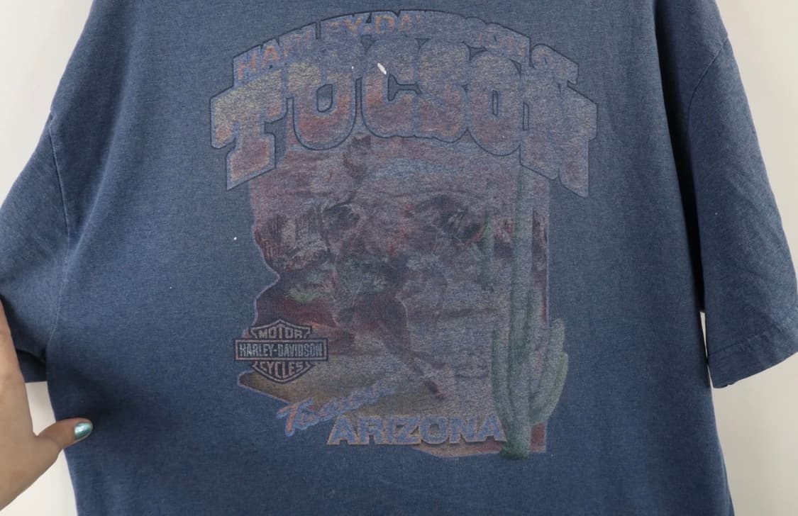 빈티지 할리데이비슨 빅로고 티셔츠 상품이미지3