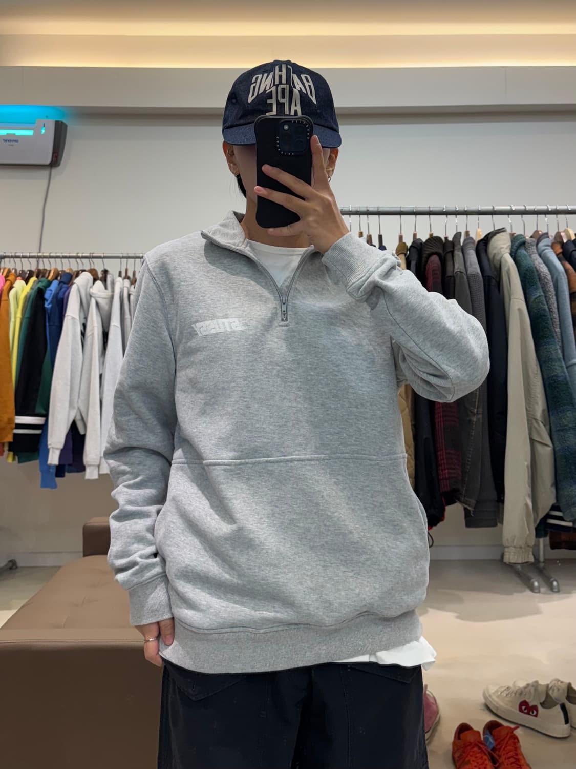 스투시 반집업 맨투맨 상품이미지5