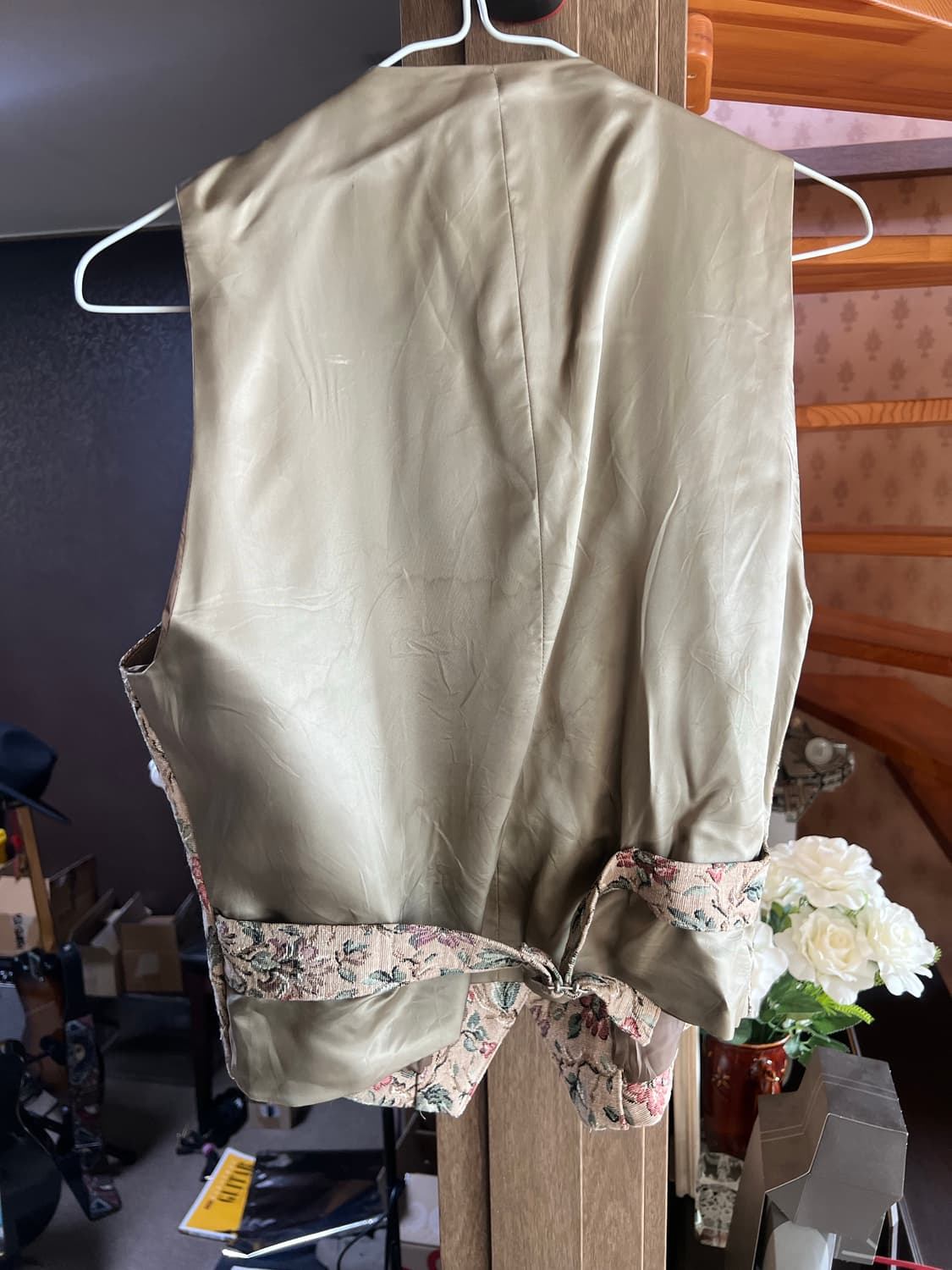 빈티지 플라워 베스트 조끼 상품이미지2