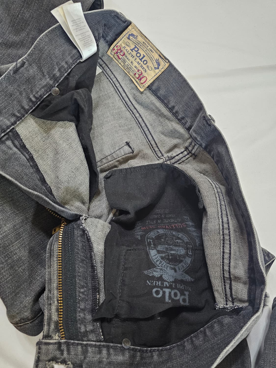 [32] 폴로 랄프로렌 흑청 블랙 워싱 데님 진 팬츠 청바지 상품이미지8
