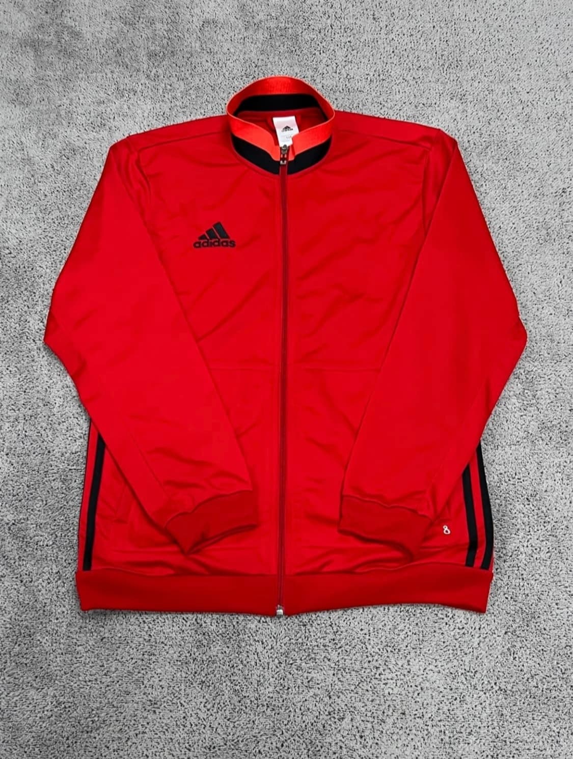 아디다스 레드 블랙 기모 져지 상품이미지1