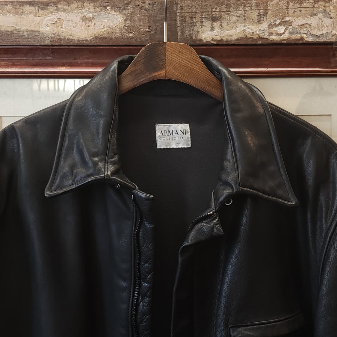 아르마니 레더 카코트 송가지 가죽자켓 레더 워크자켓 50 상품이미지3