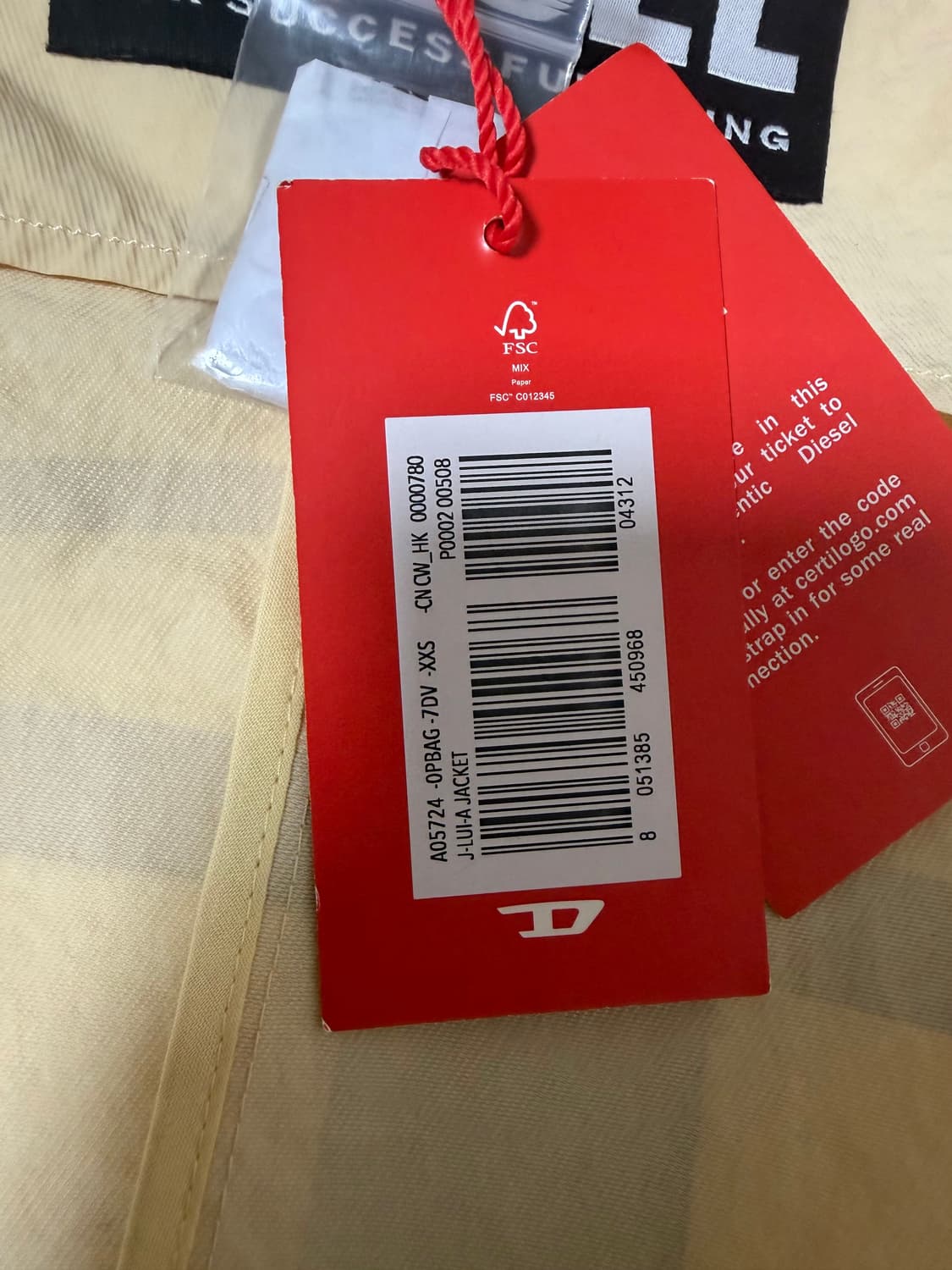 디젤 나일론 후드 자켓 XXS 상품이미지5