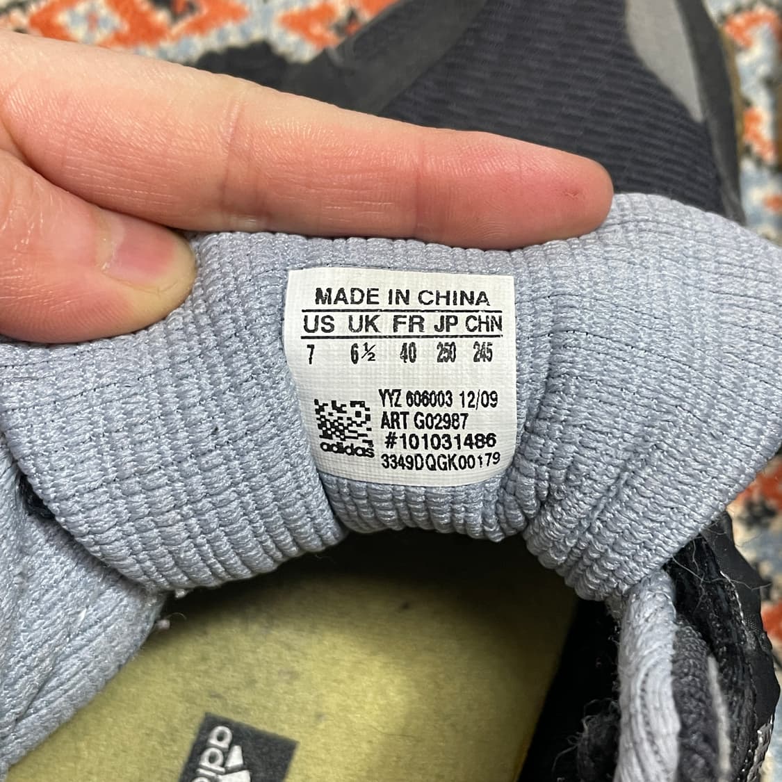 아디다스 리스폰스 트레일 블랙 러닝 운동화 US7 /245 상품이미지5