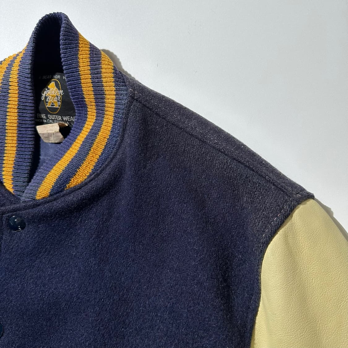 골든베어 80‘s 울 레더 바시티 자켓 상품이미지6