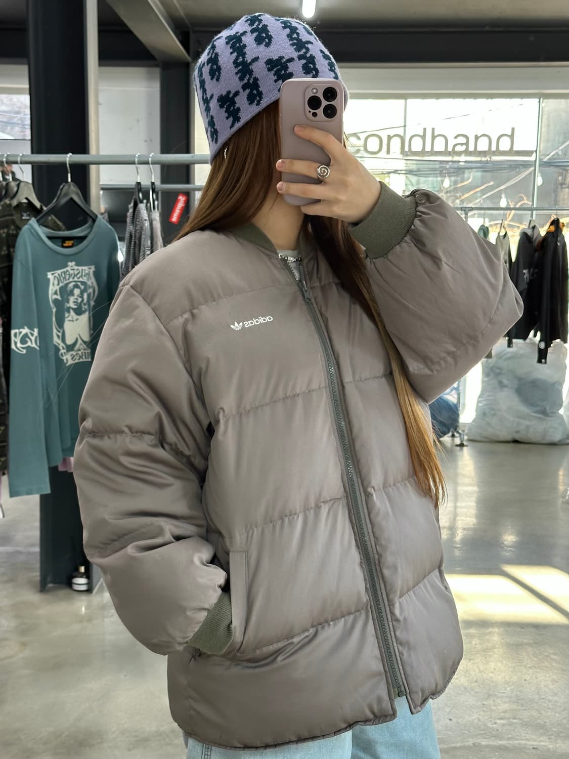 아디다스 90s 올드스쿨 베켄바우어 덕다운 야상패딩 상품이미지1