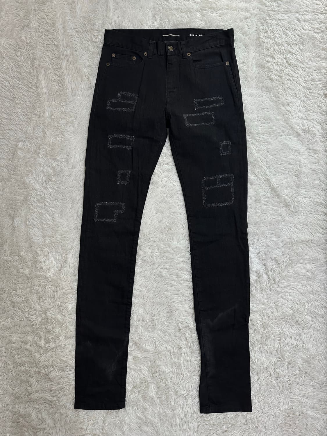 생로랑 D02 M/SK-LW 블랙 데님 팬츠 28 상품이미지4