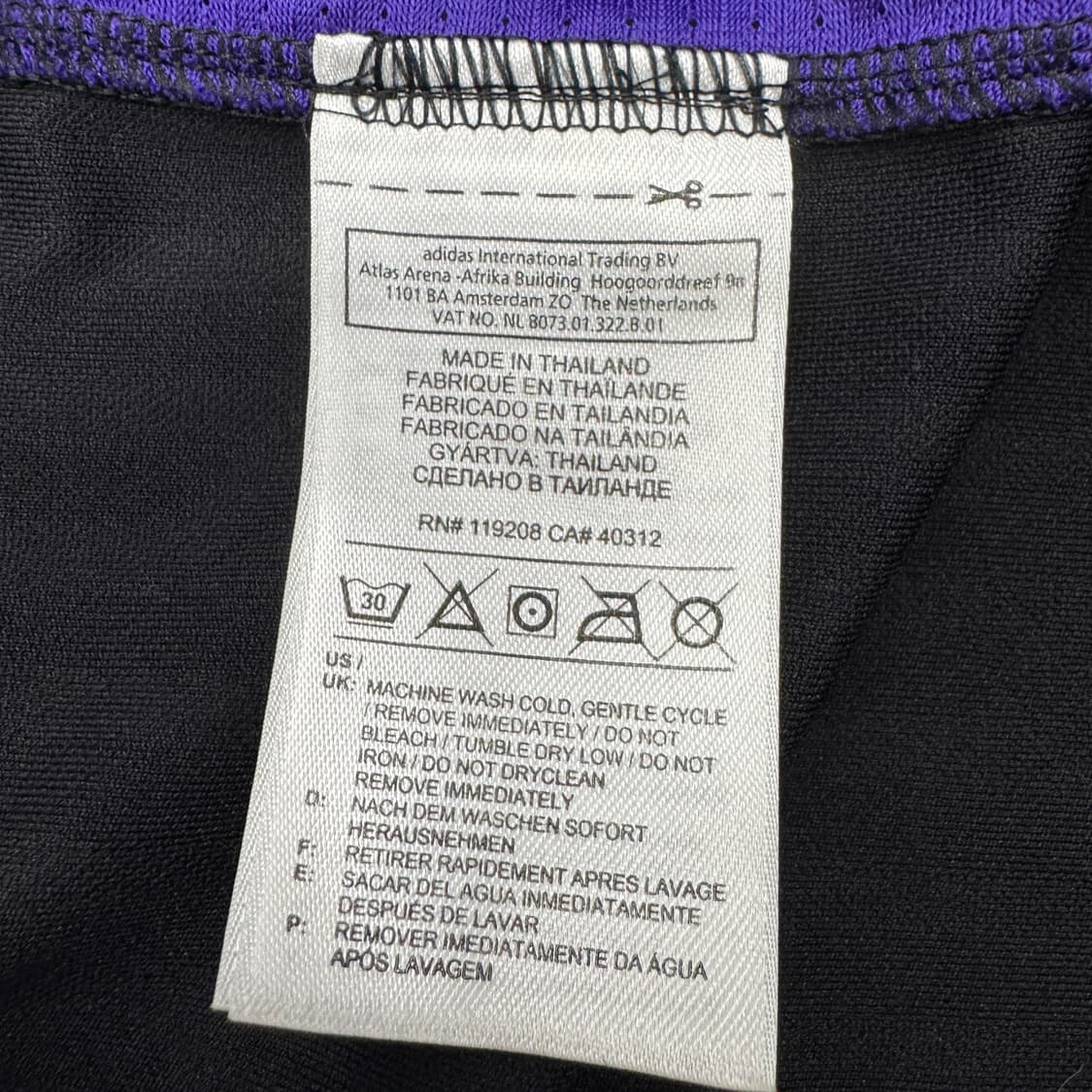 아디다스 X NBA 00s 레이커스 삼선 블록코어 롱슬리브 져지 상품이미지7