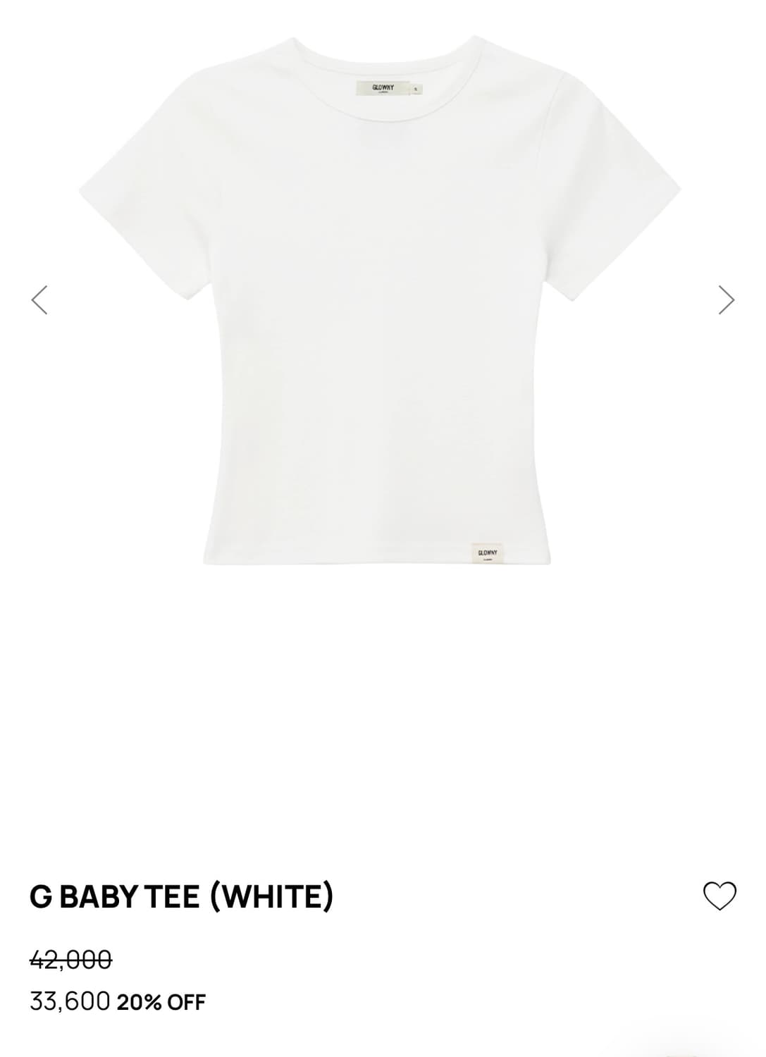 글로니 G BABY TEE 상품이미지1