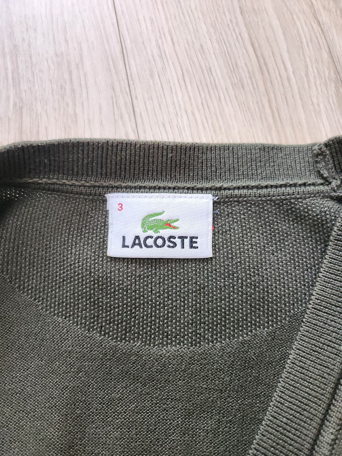 라코스테 브이넥가디건 (3 상품이미지9