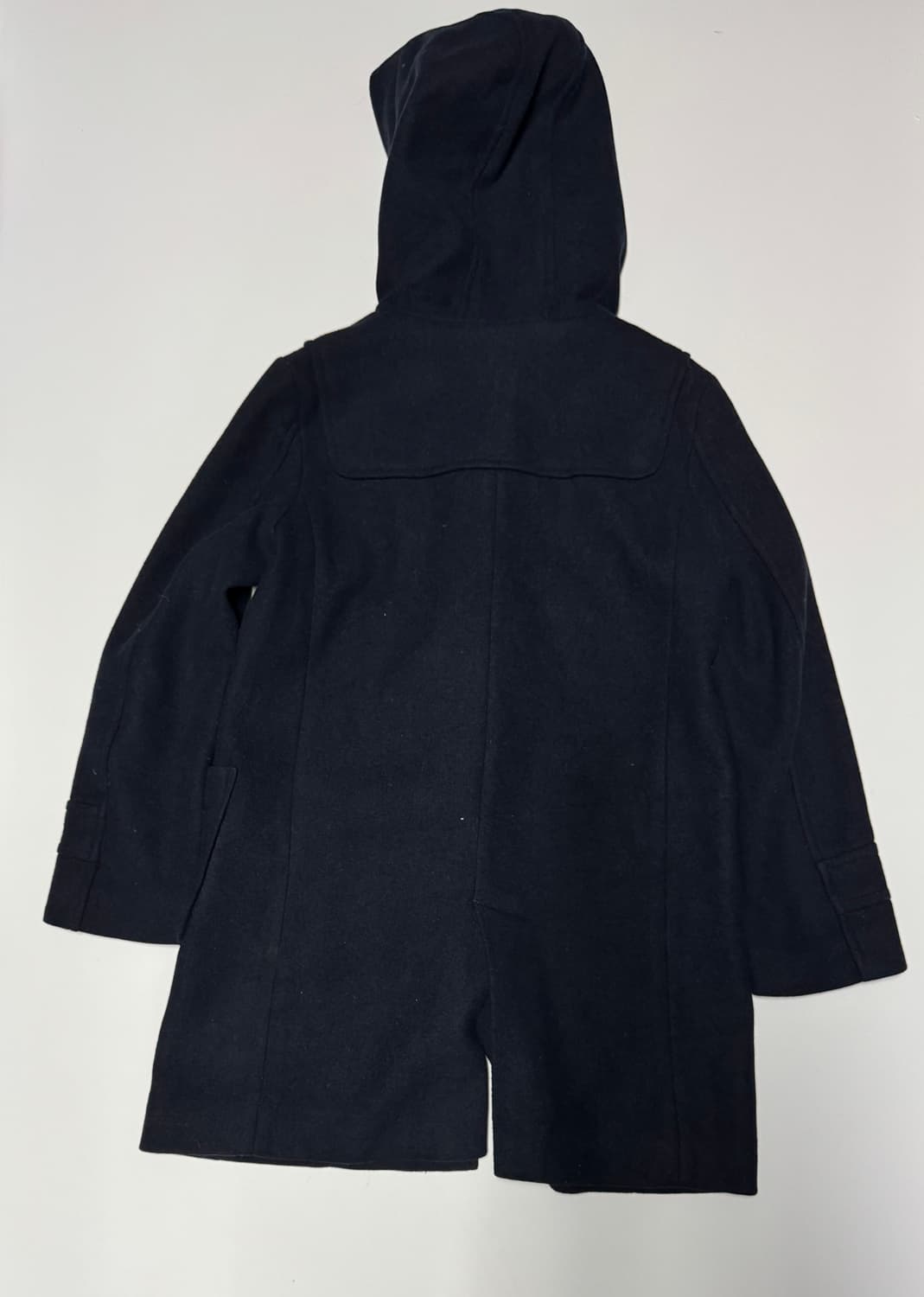 여성 일본빈티지 떡볶이 후드 더플 코트 네이비 M 상품이미지2