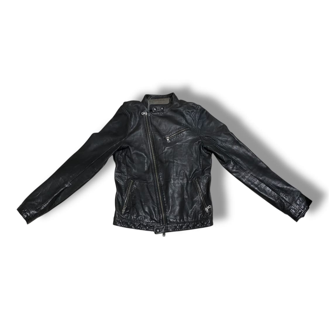 빈티지 알마니 익스체인지 소가죽 레더 자켓 상품이미지1