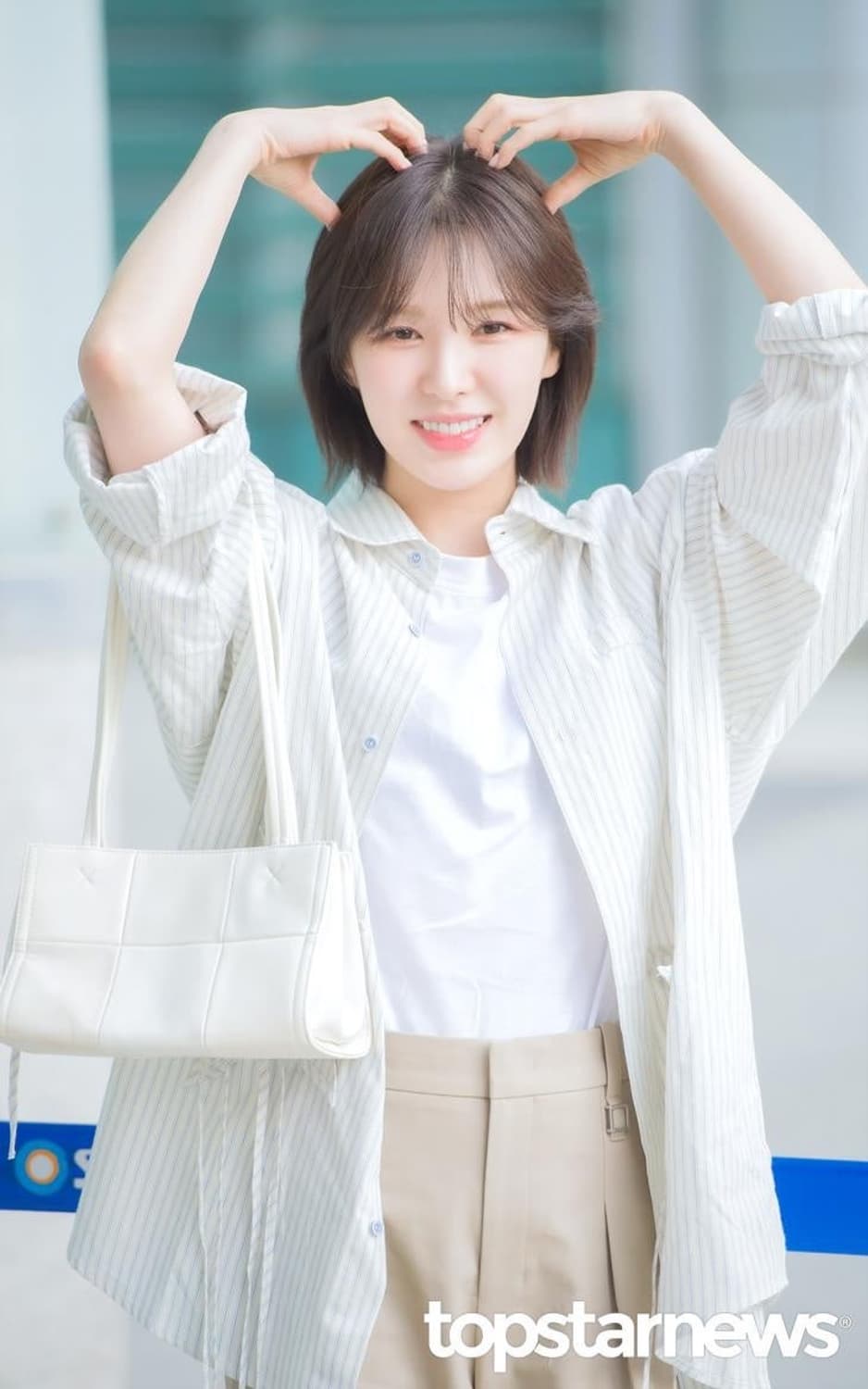 웬디착용 라츠유 트윙클 트윈스타 셔츠 블루 상품이미지1