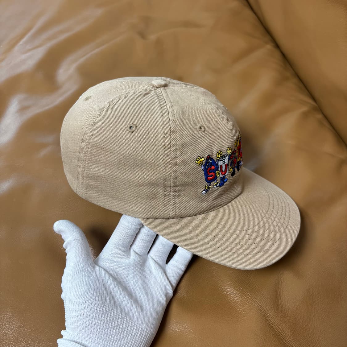 슈프림 6패널 볼캡 모자 비틀즈 프렌즈 탄 상품이미지3