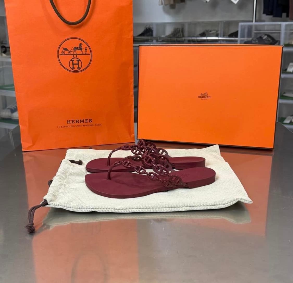 [리오브] 에르메스 아일랜드 젤리 샌들 슬리퍼 상품이미지1