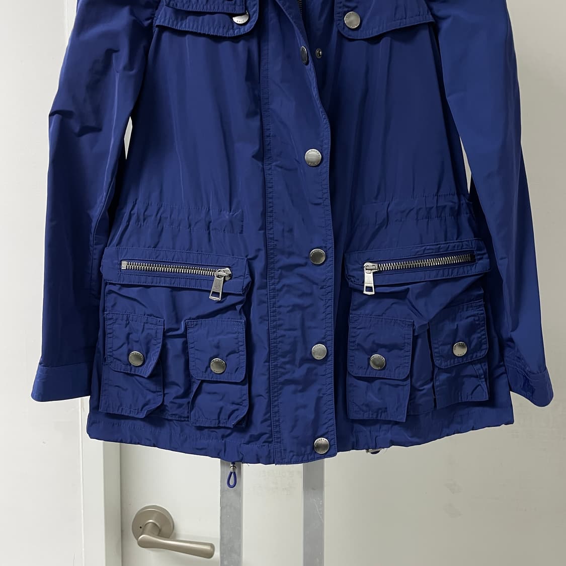 버버리 후드 야상 자켓 블루 4(W) 상품이미지3