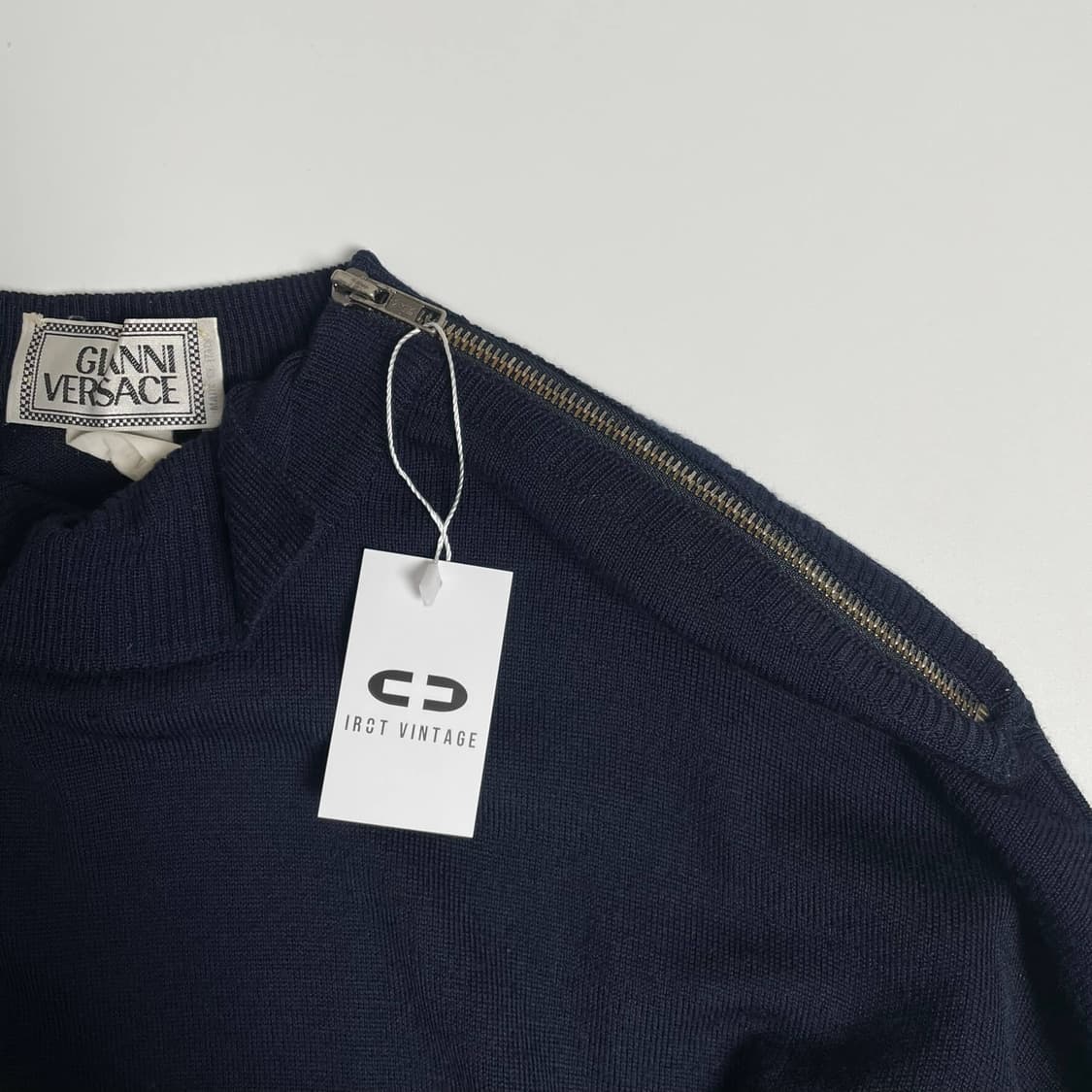 Gianni versace 하프 터틀넥, 지퍼 니트 (italy)   상품이미지4
