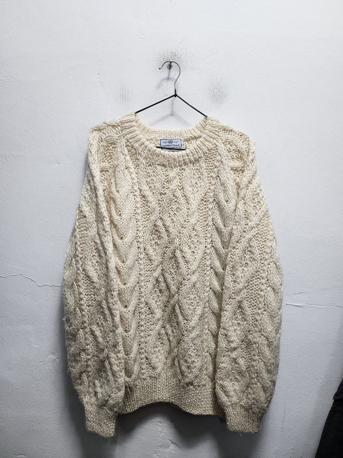 CRESENT MAX 헤비울 100% 꽈배기 니트 (일본판) 상품이미지1