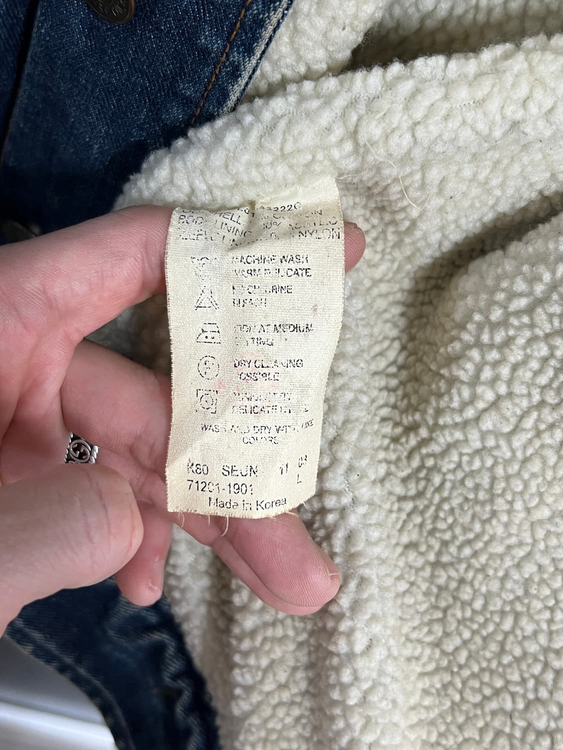 Levis 리바이스 쉐르파 데님 트러커 상품이미지5