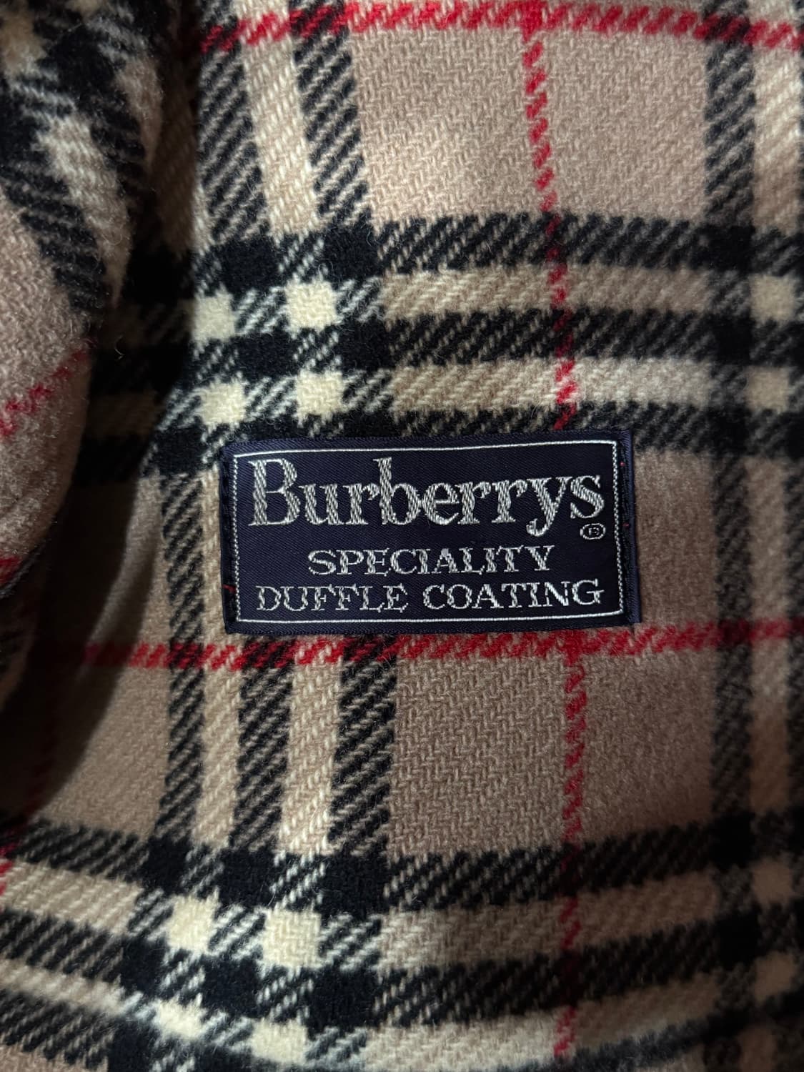 90s burberry 버버리 레드컬러 더플코트 상품이미지4