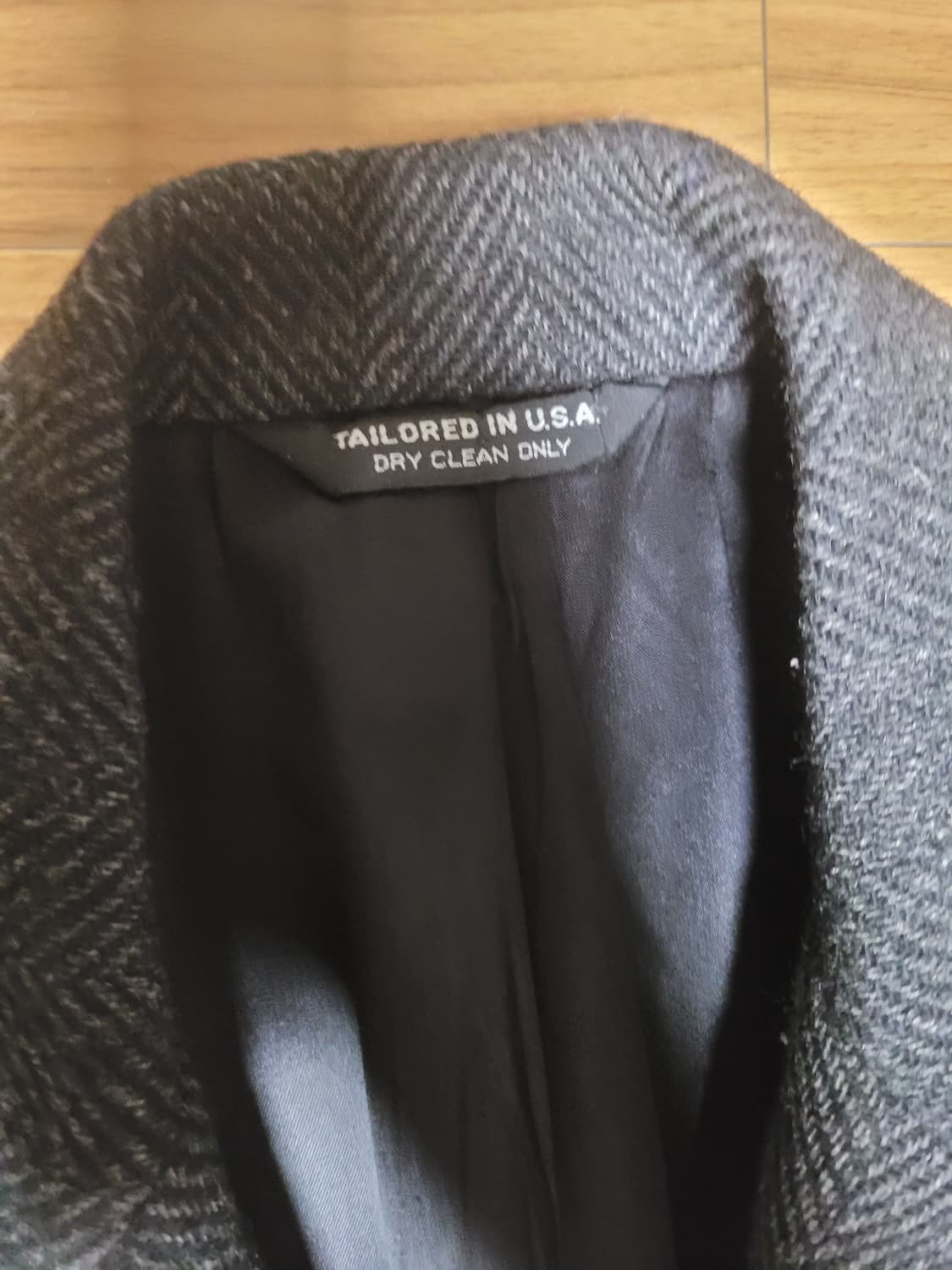 80s 크리스찬 디올 헤링본 코트 상품이미지5