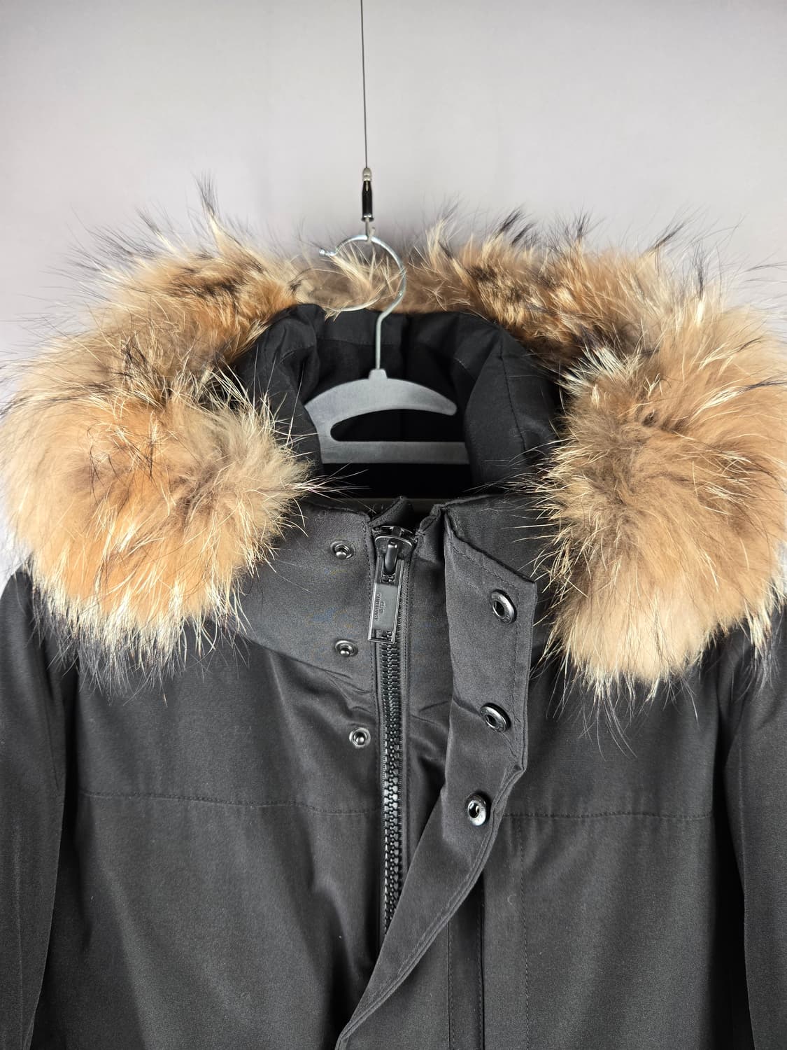 [무료배송]클럽 캠브리지 95 남성 라쿤퍼 덕 다운 패딩 점퍼 블랙 상품이미지2