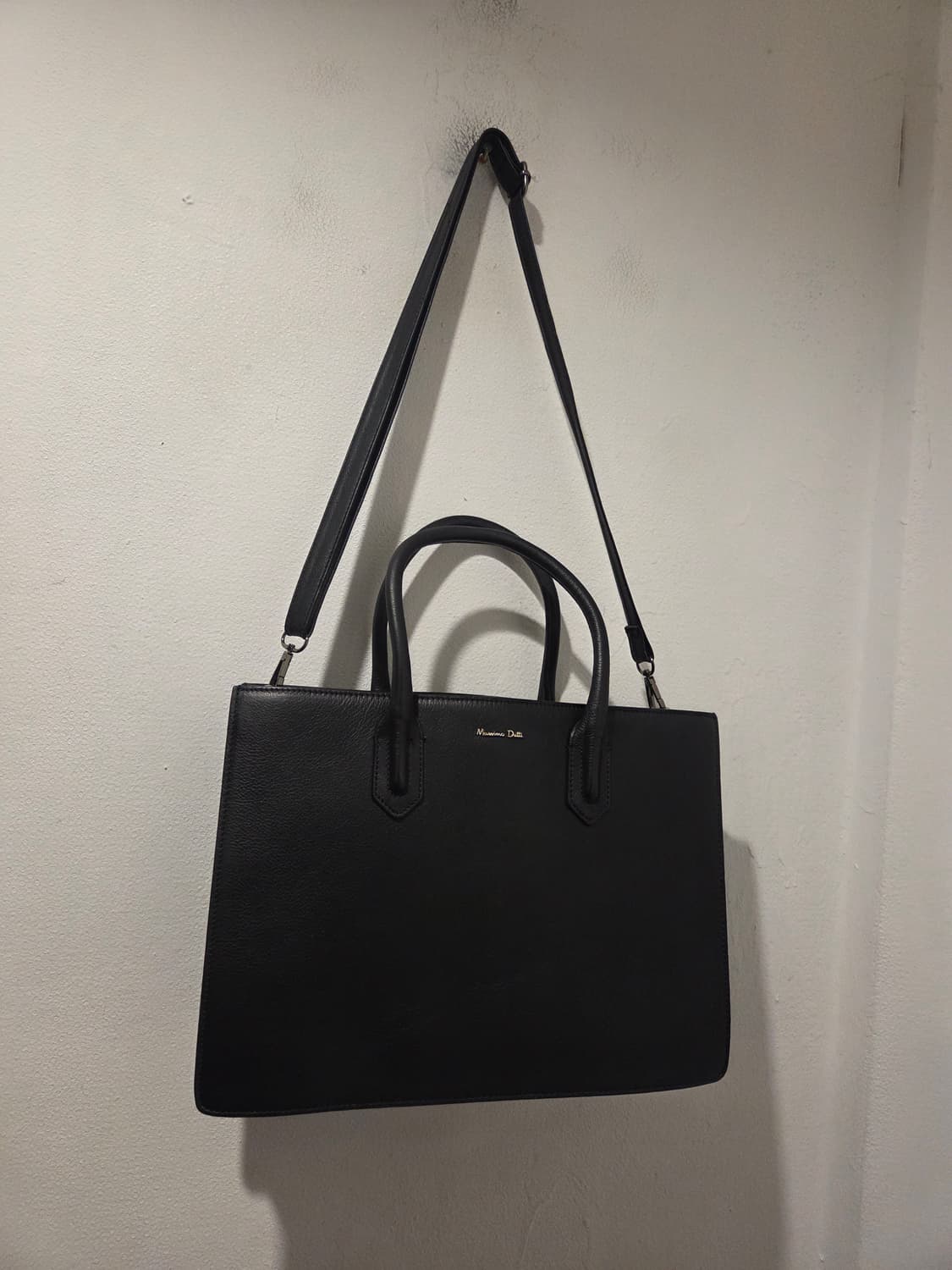 마시모두띠  블랙 소가죽 토트백  상품이미지3