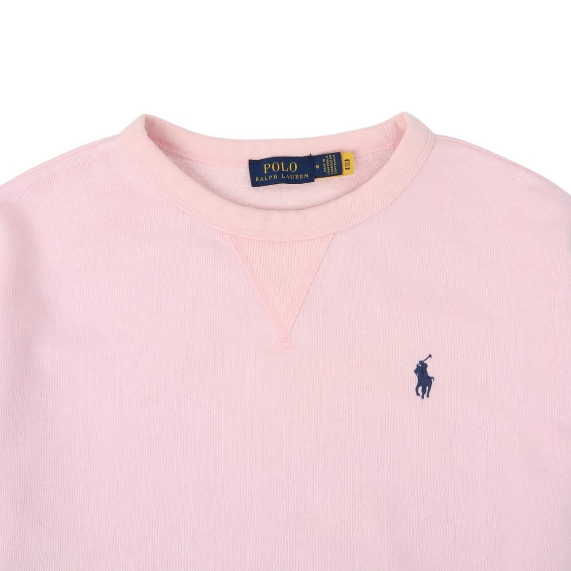 폴로 랄프로렌 QR 라이트 핑크 코튼 스웻셔츠 상품이미지2
