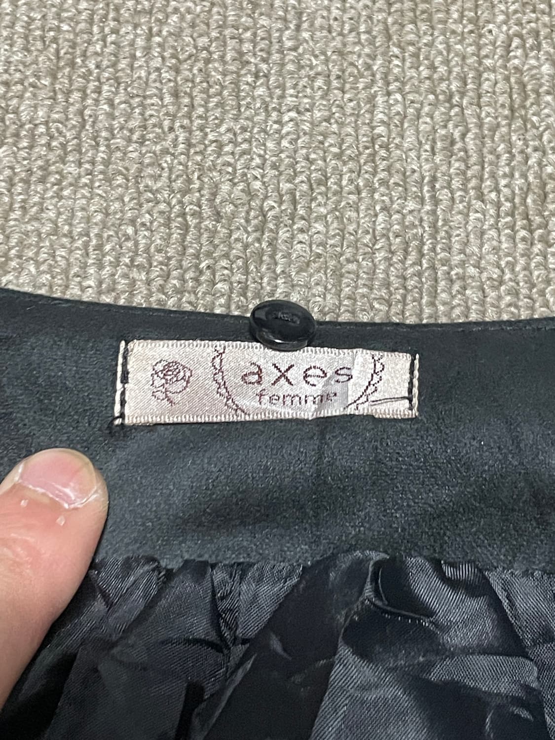 엑시즈팜 스웨이드 히피 블랙자켓 J02665 상품이미지4