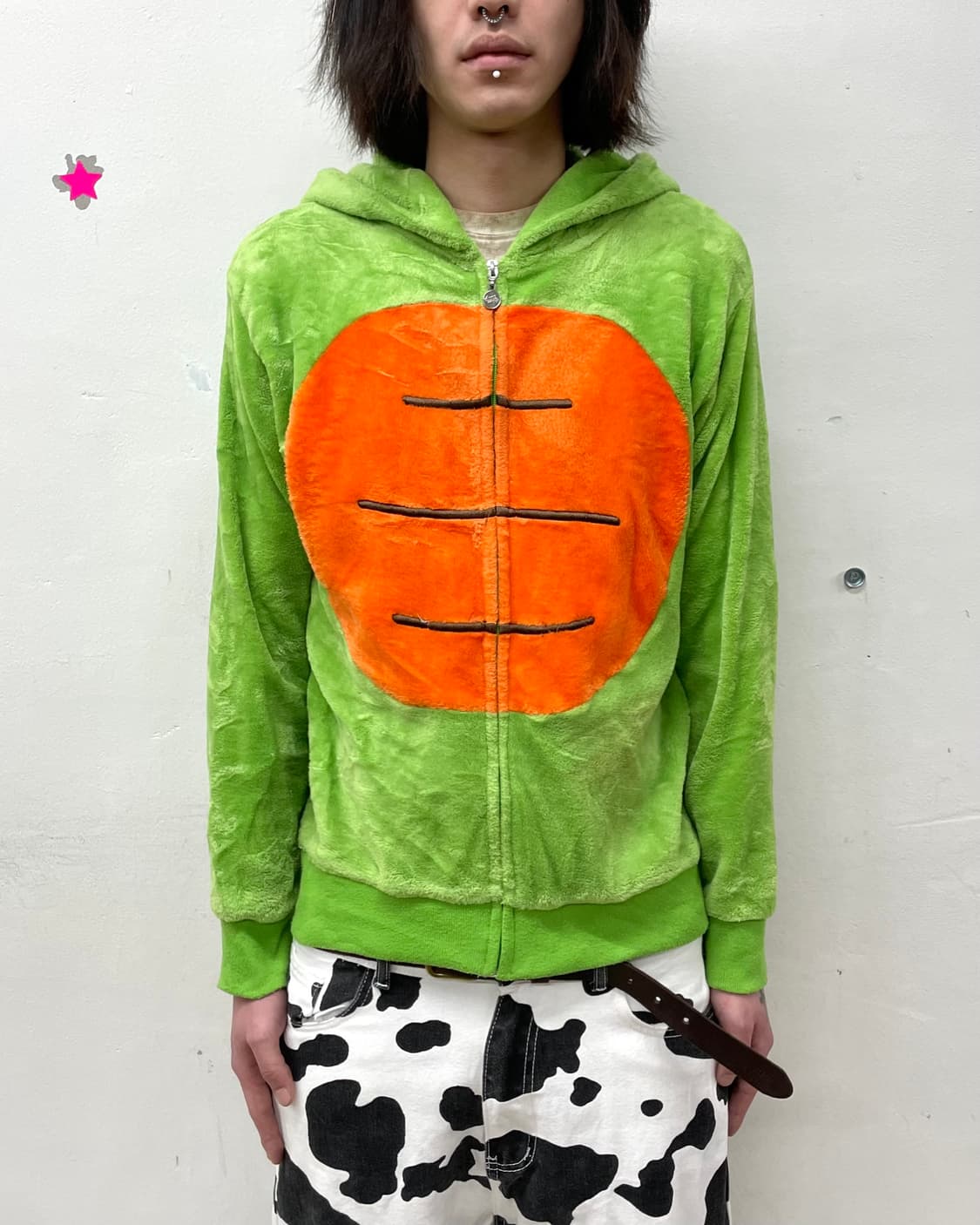 Turtle Fur Green Hood Zip-Up 상품이미지1