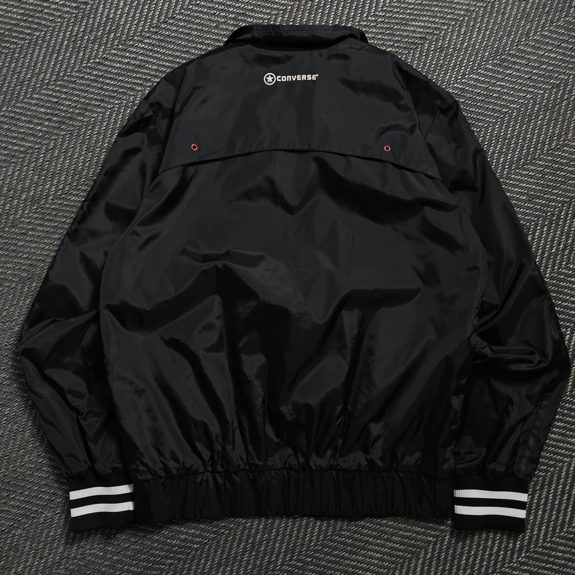 00s 컨버스 올드스쿨 디테일 블랙 우븐 트랙 자켓o 4524 상품이미지4