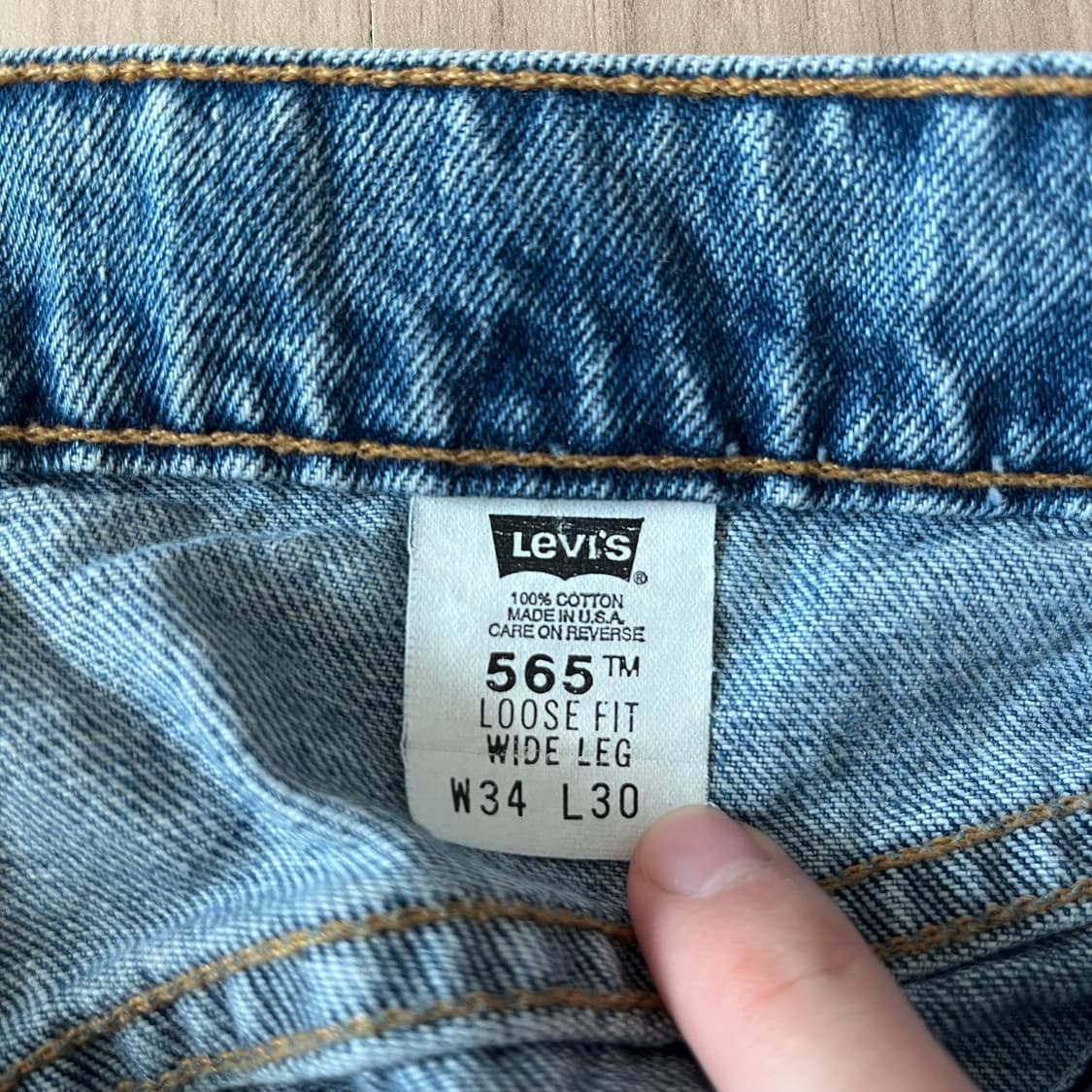 [34X30] 90s 빈티지 리바이스 565 made in usa 상품이미지2