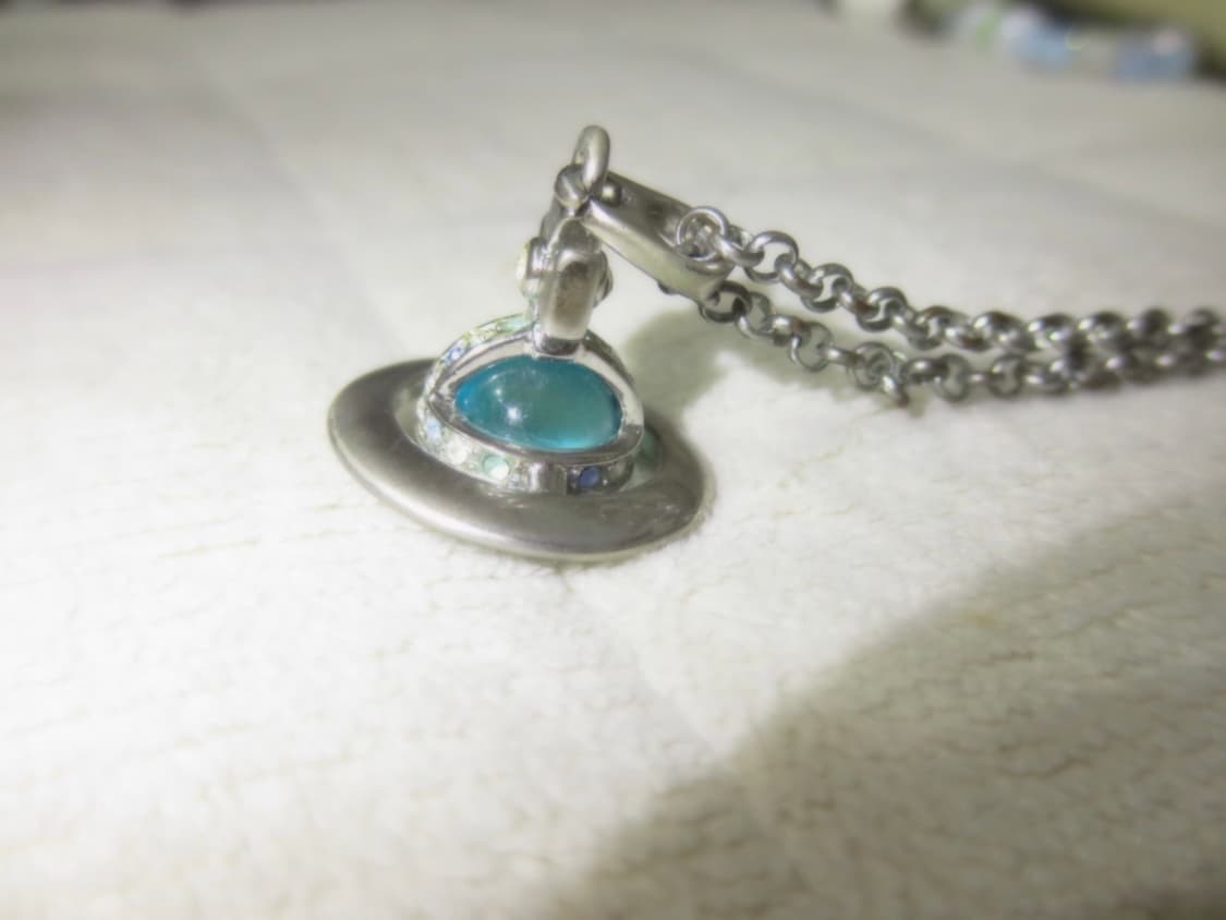 비비안웨스트우드 orb목걸이 블루 상품이미지3