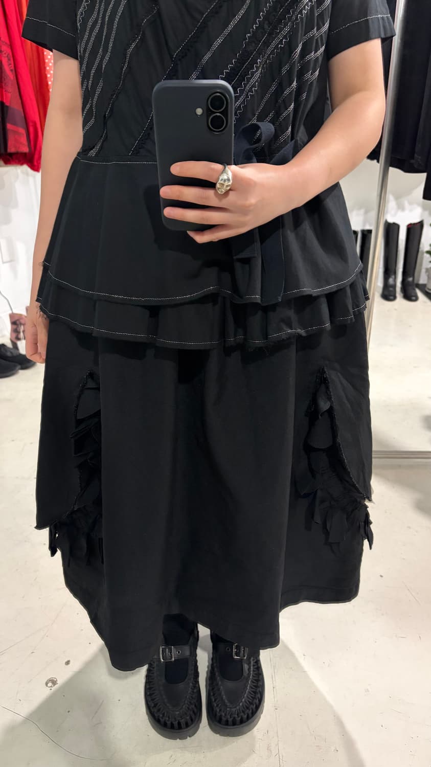 Side Transformed Ruffle Docking Skirt 상품이미지10