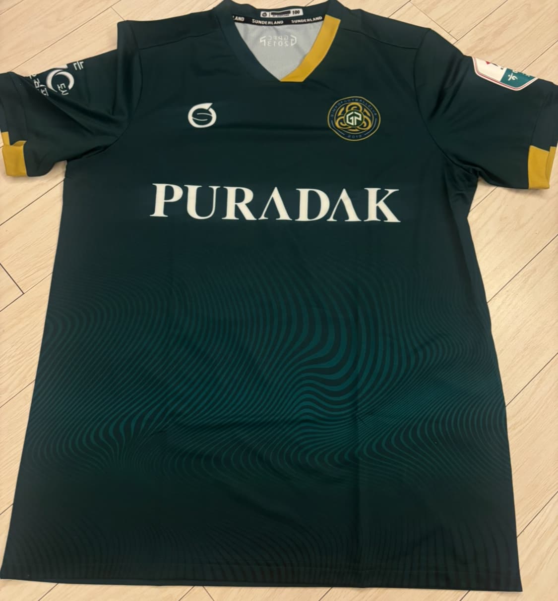 새상품)김포fc 홈 유니폼 윤재운 마킹 100사이즈 상품이미지1