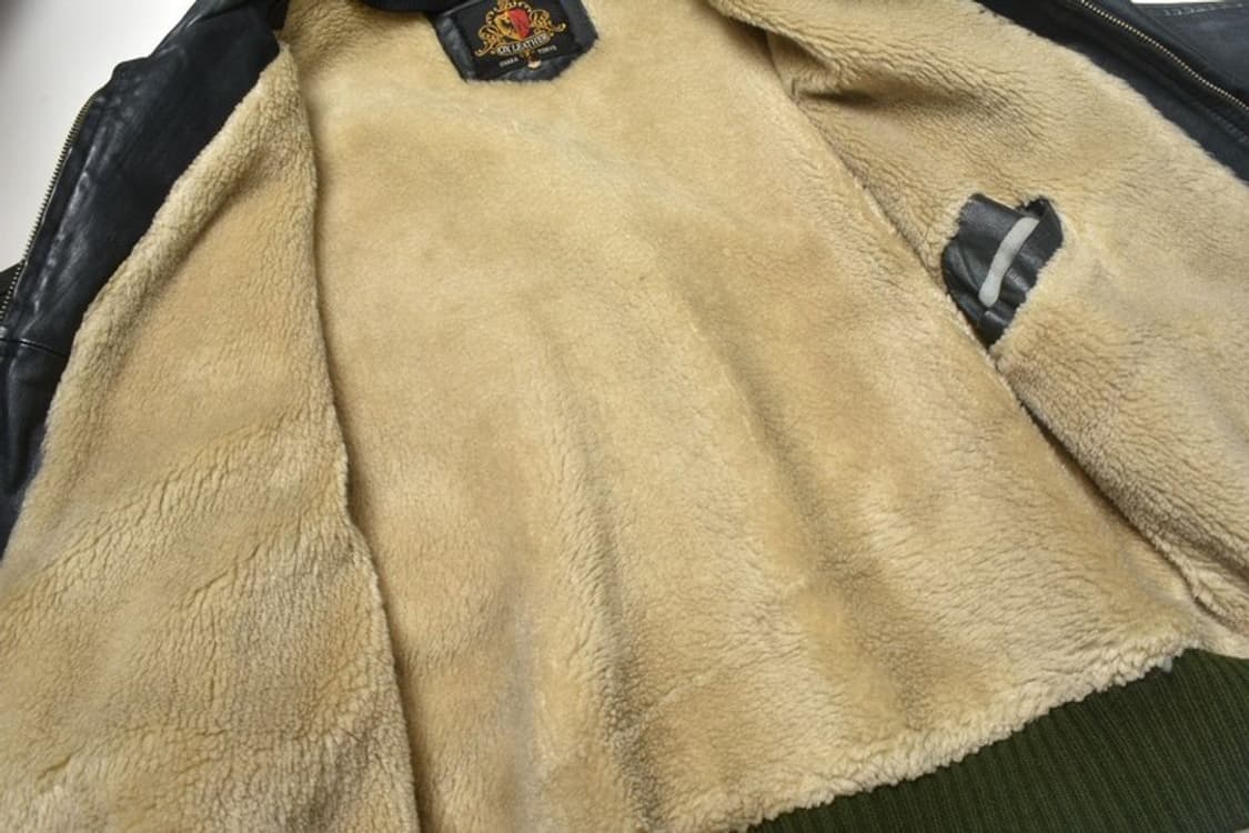 90S 리얼레더 봄버 가죽 자켓  상품이미지4