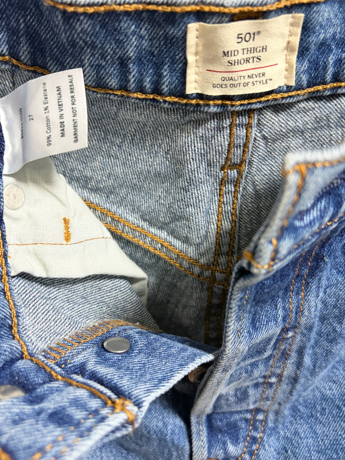 리바이스 501 쇼츠 상품이미지3