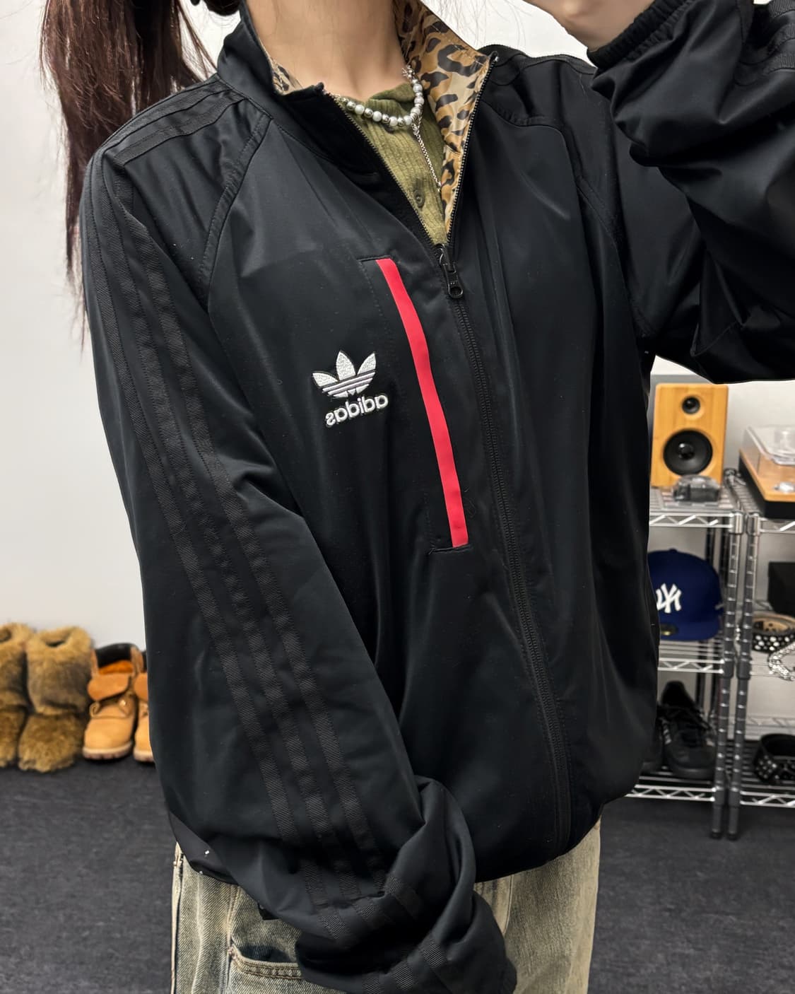 아디다스 레오파드 리버시블 자켓 상품이미지2