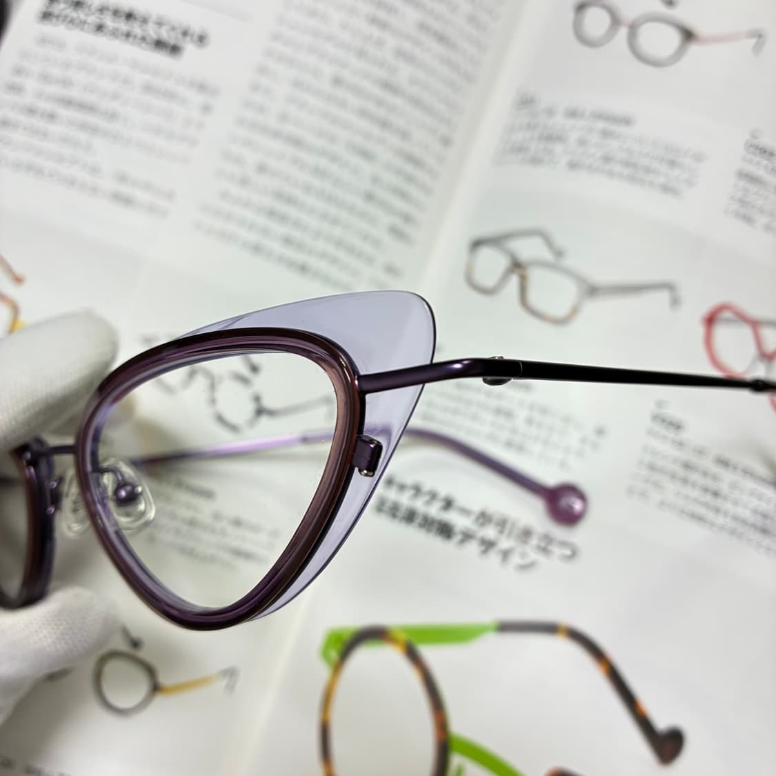 L.A. EYEWORKS 엘에이 아이웍스 캣아이 뿔테 안경 상품이미지3