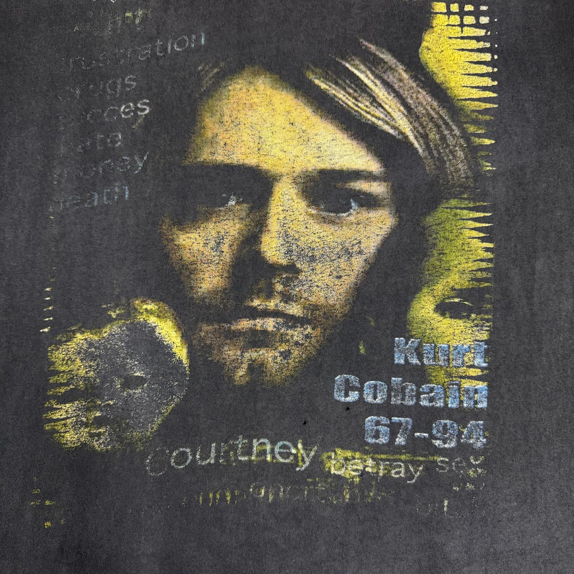 빈티지 90s Nirvana 너바나 커트코베인 메모리얼 티셔츠 상품이미지5