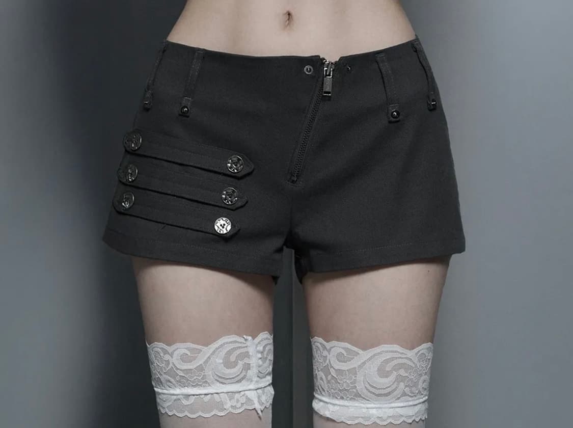 에트오소메 Napoleon Diagonal zipper short pan 상품이미지1
